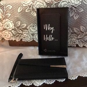 Casemate blk folio wristlet fits iPhone 7pls